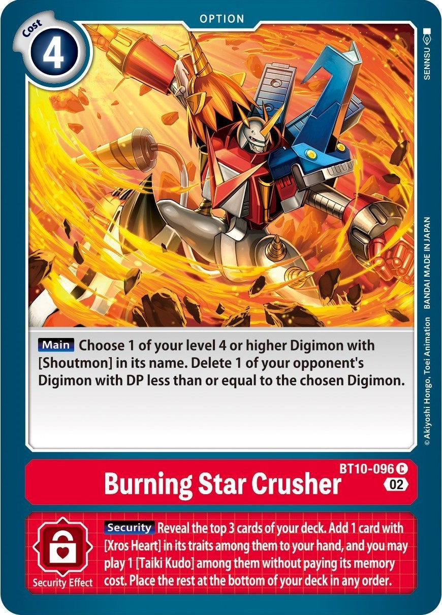 Image for Burning Star Crusher (BT10-096 C) (BT10) - Digimon Card Game