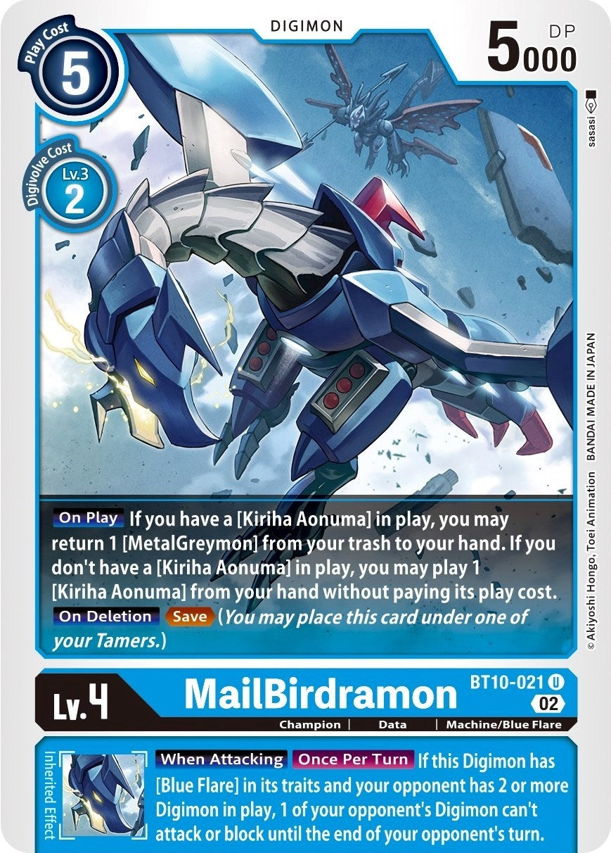 Image for MailBirdramon (BT10-021 U) (BT10) - Digimon Card Game
