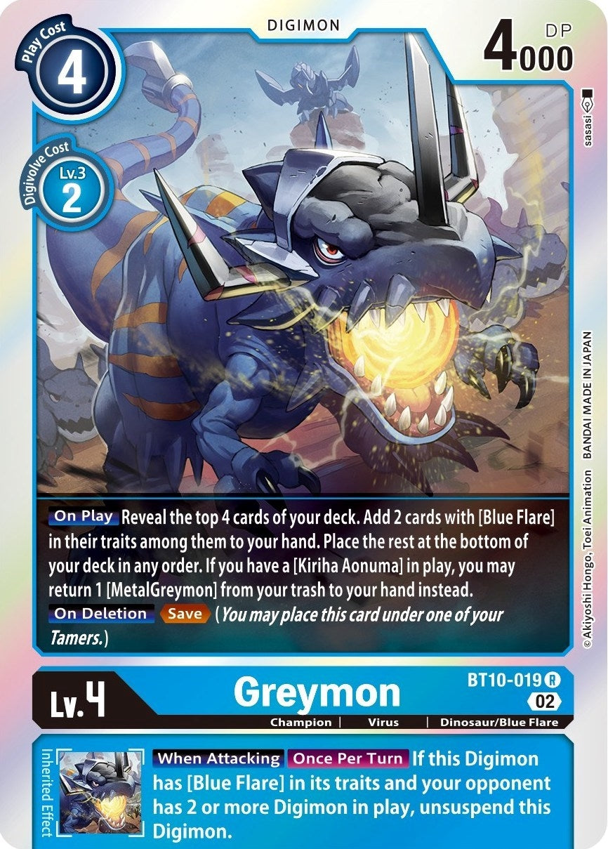 Image for Greymon (BT10-019 R) (BT10) - Digimon Card Game