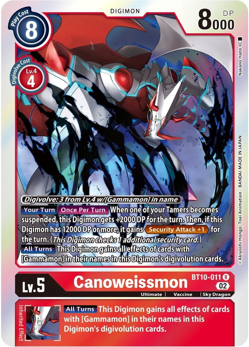 Image for Canoweissmon (BT10-011 R) (BT10) - Digimon Card Game