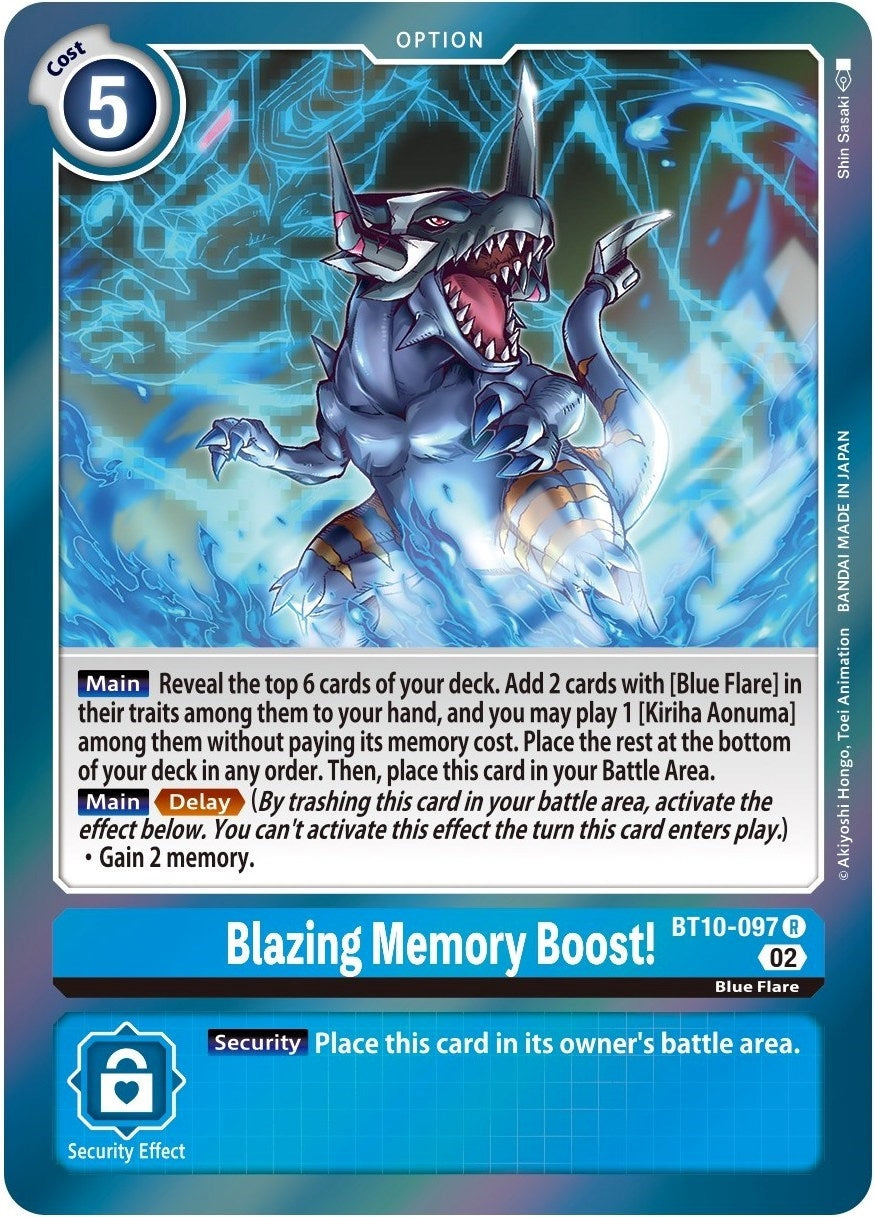 Image for Blazing Memory Boost! (BT10-097 R) (BT10) - Digimon Card Game