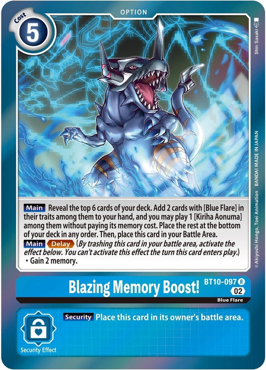 Image for Blazing Memory Boost! (BT10-097 R) (BT10) - Digimon Card Game