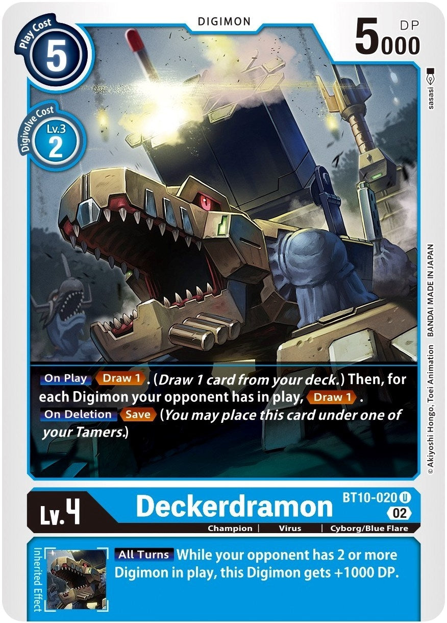 Image for Deckerdramon (BT10-020 U) (BT10) - Digimon Card Game