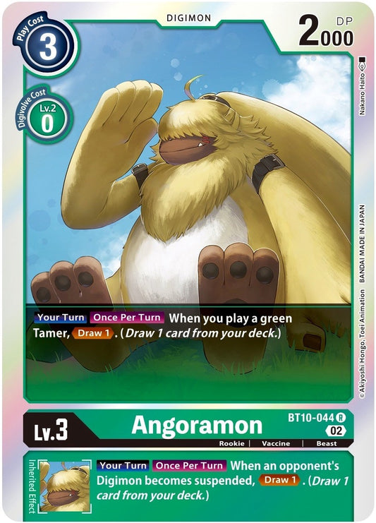Image for Angoramon (BT10-044 R) (BT10) - Digimon Card Game