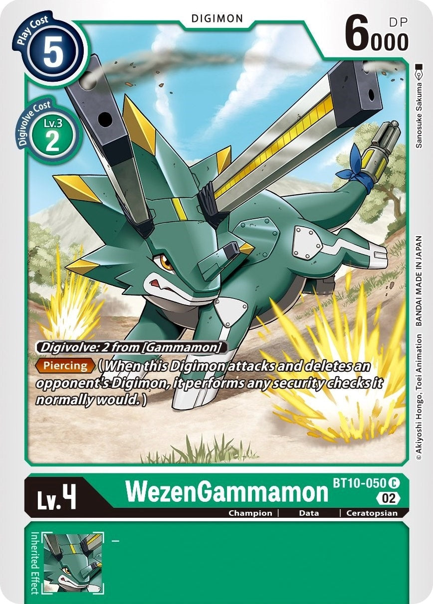 Image for WezenGammamon (BT10-050 C) (BT10) - Digimon Card Game