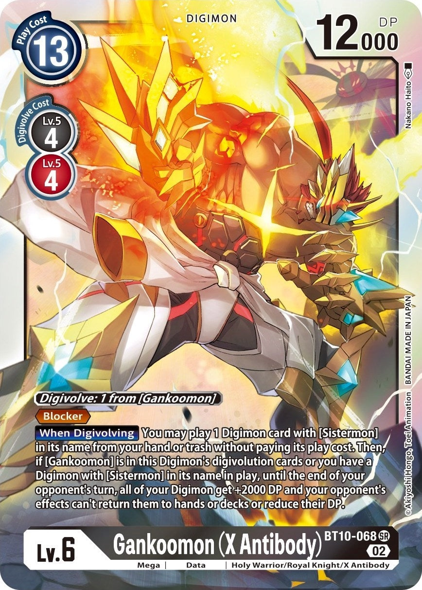 Image for Gankoomon (X Antibody) (BT10-068 SR) (BT10) - Digimon Card Game