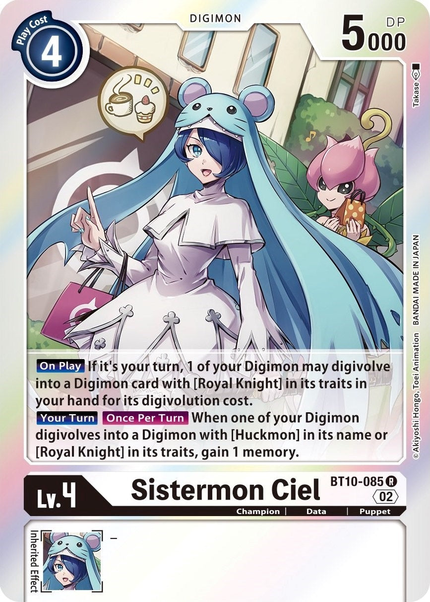 Image for Sistermon Ciel (BT10-085 R) (BT10) - Digimon Card Game