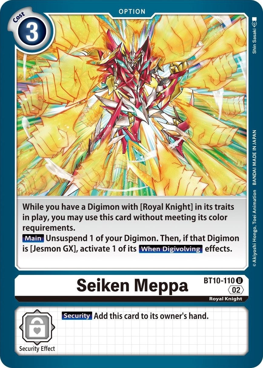 Image for Seiken Meppa (BT10-110 U) (BT10) - Digimon Card Game