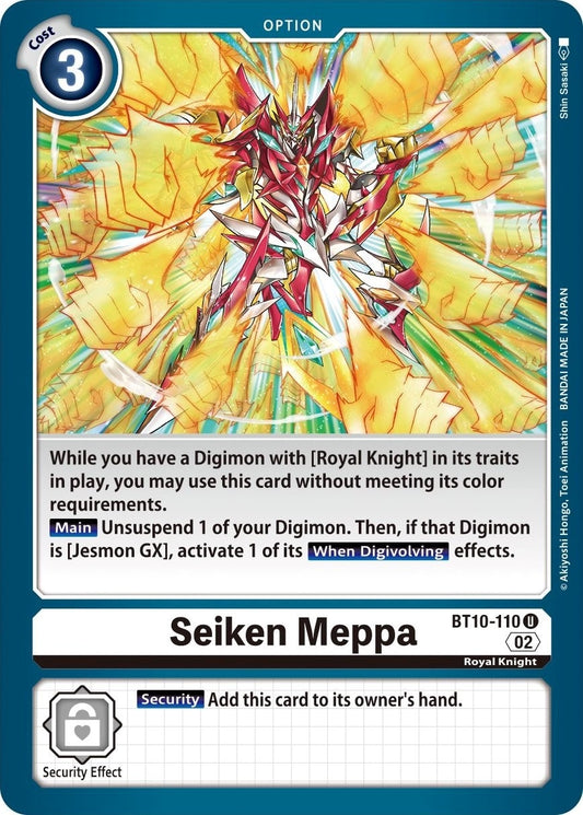 Image for Seiken Meppa (BT10-110 U) (BT10) - Digimon Card Game