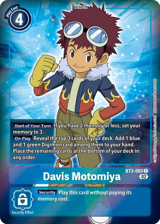 Image for Davis Motomiya (Alternate Art) (BT3-093 R) (ST-12) - Digimon Card Game