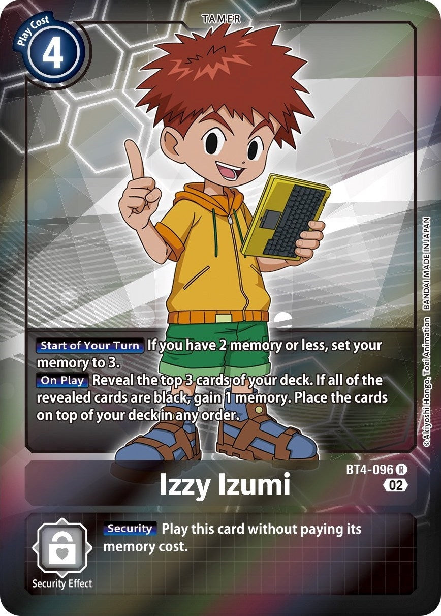Image for Izzy Izumi (Alternate Art) (BT4-096 R) (ST-13) - Digimon Card Game