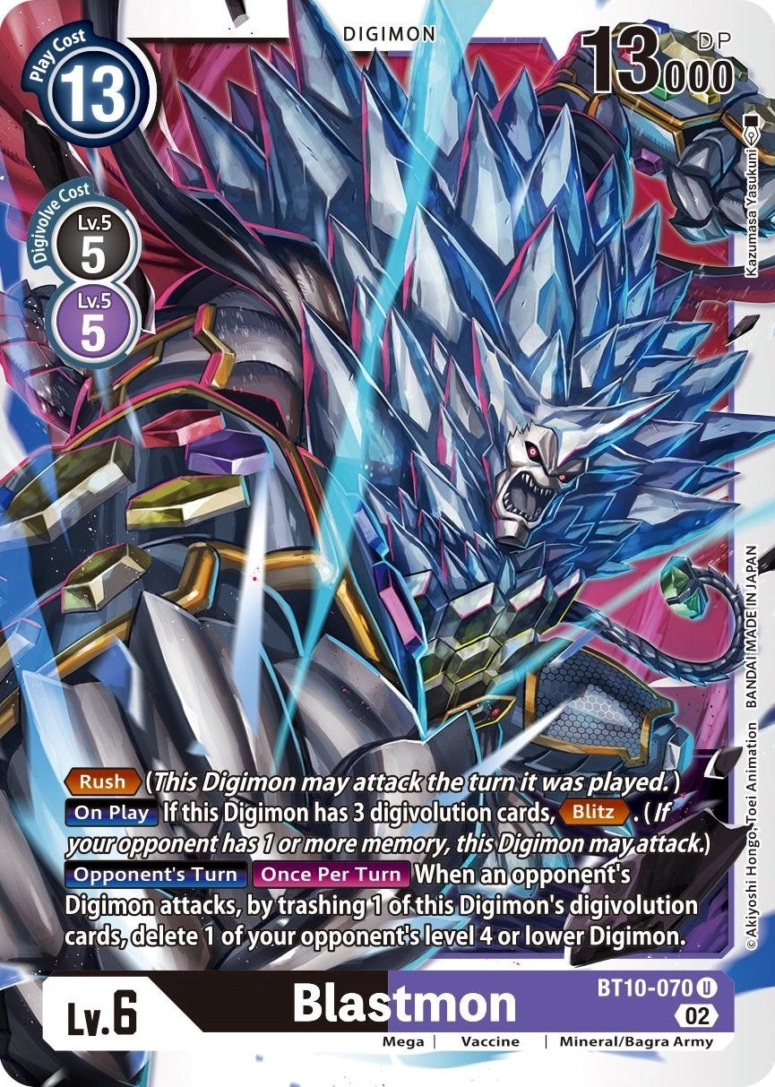 Image for Blastmon (BT10-070 U) (BT10) - Digimon Card Game