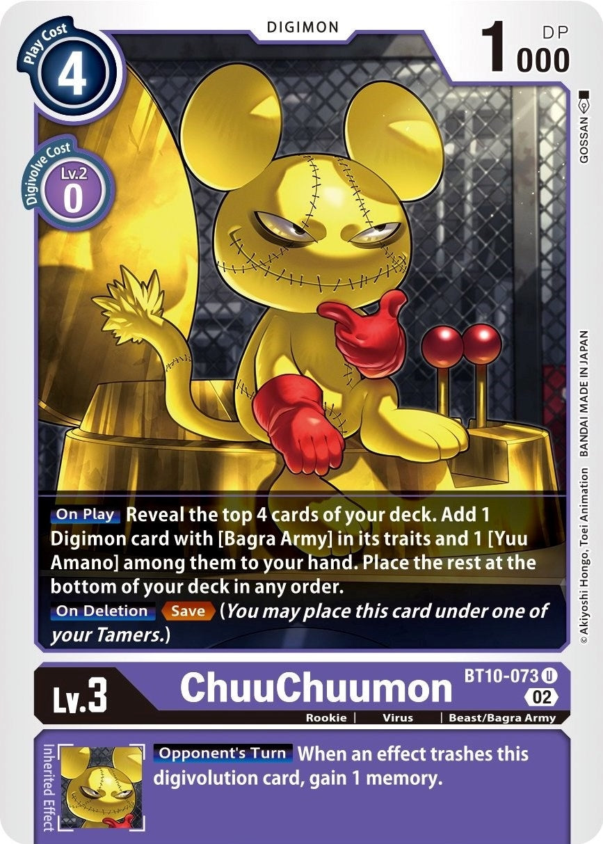 Image for ChuuChuumon (BT10-073 U) (BT10) - Digimon Card Game
