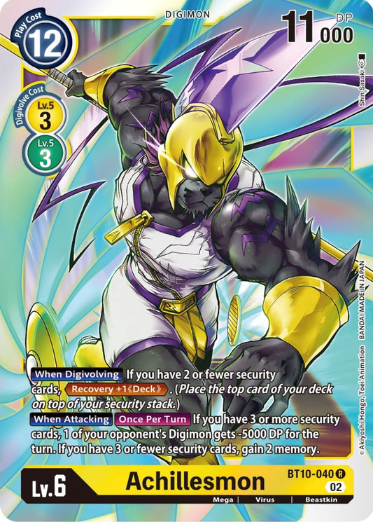 Image for Achillesmon (BT10-040 R) (BT10) - Digimon Card Game
