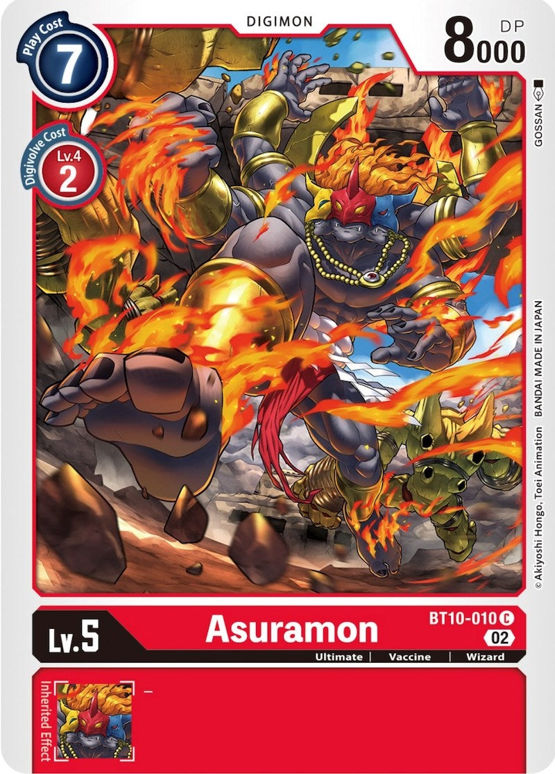 Image for Asuramon (BT10-010 C) (BT10) - Digimon Card Game