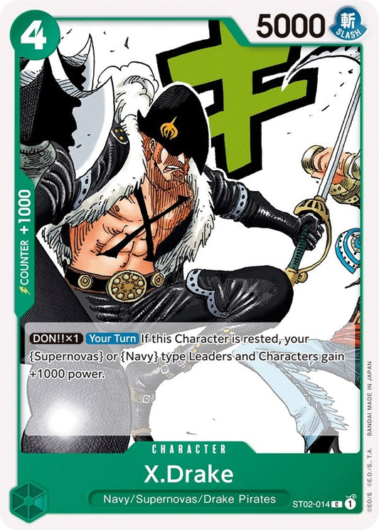 Image for X.Drake (ST02-014) (ST-02) - One Piece Card Game