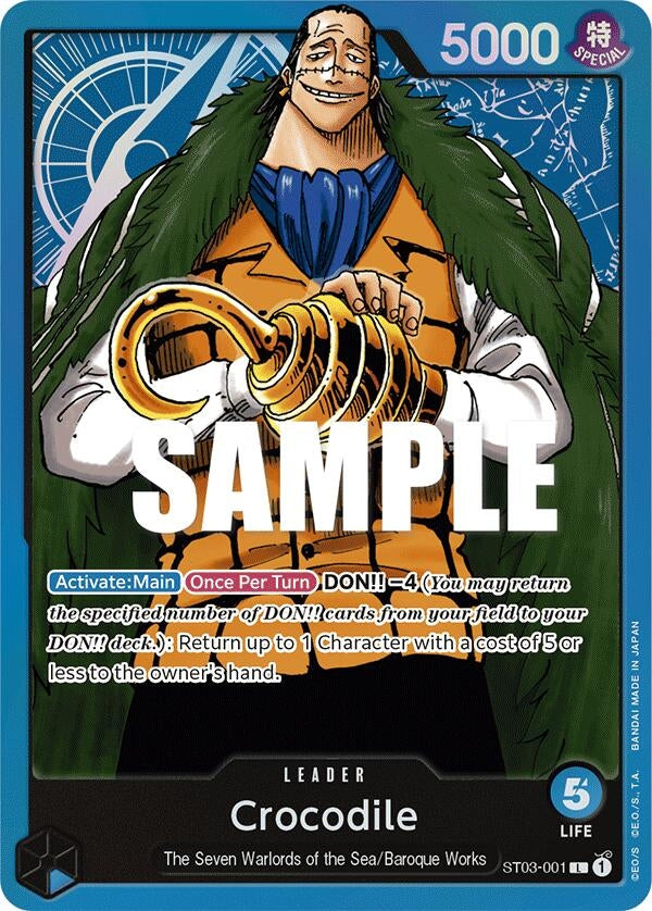 Image for Crocodile (001) (ST03-001) (ST-03) - One Piece Card Game