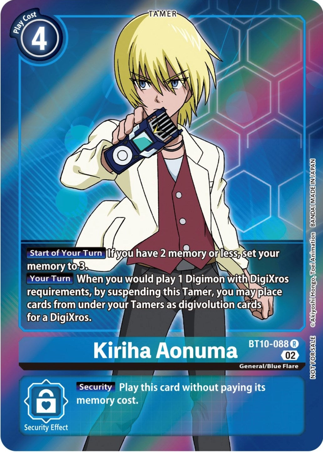 Image for Kiriha Aonuma (Box Topper) (BT10-088 R) (BT10) - Digimon Card Game