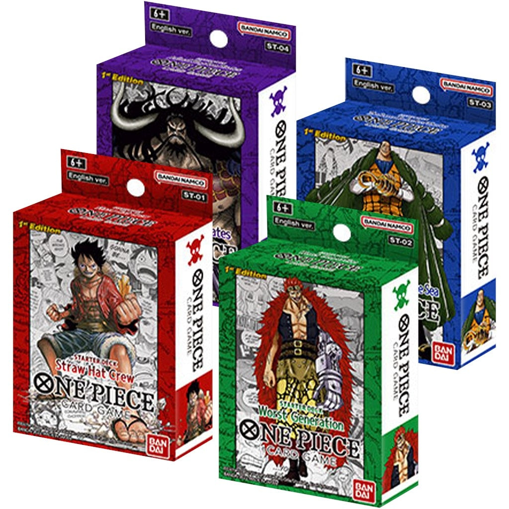 Image for Super Pre-Release Starter Decks 1-4 [Set of 4] - One Piece Card Game