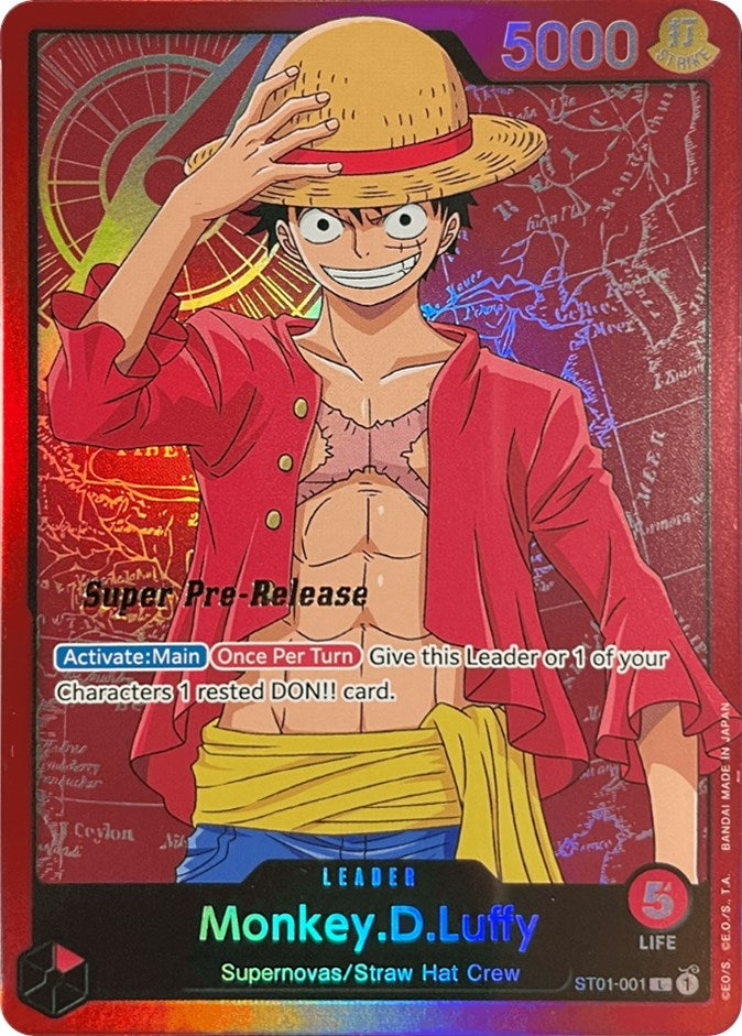Image for Monkey.D.Luffy (001) (ST01-001) (ST-01 PRE) - One Piece Card Game