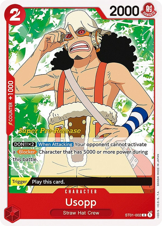 Image for Usopp (ST01-002) (ST-01 PRE) - One Piece Card Game