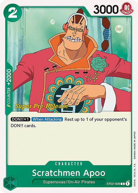 Image for Scratchmen Apoo (ST02-008) (ST-02 PRE) - One Piece Card Game