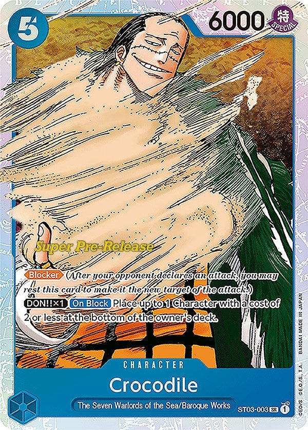 Image for Crocodile (003) (ST03-003) (ST-03 PRE) - One Piece Card Game