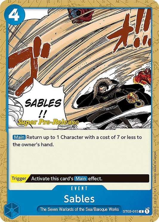 Image for Sables (ST03-015) (ST-03 PRE) - One Piece Card Game
