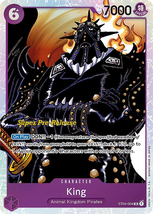Image for King (ST04-004) (ST-04 PRE) - One Piece Card Game