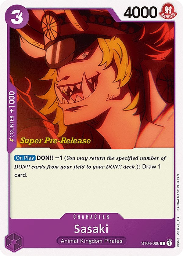 Image for Sasaki (ST04-006) (ST-04 PRE) - One Piece Card Game