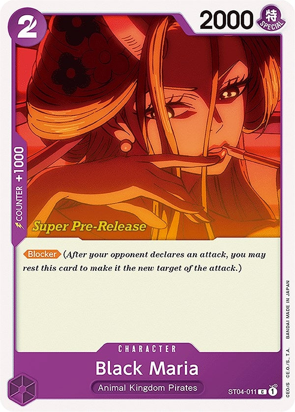 Image for Black Maria (ST04-011) (ST-04 PRE) - One Piece Card Game