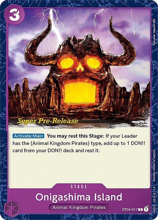 Image for Onigashima Island (ST04-017) (ST-04 PRE) - One Piece Card Game