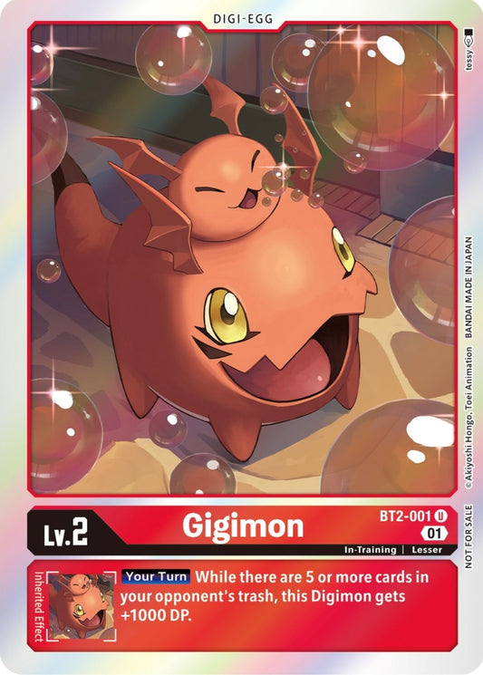 Image for Gigimon (ST-11 Special Entry Pack) (BT2-001 U) (BT01-03A) - Digimon Card Game