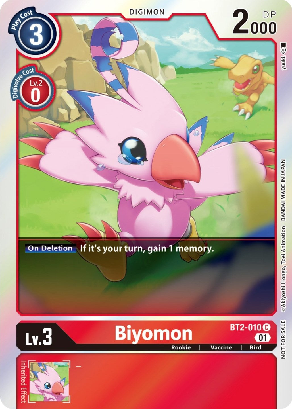 Image for Biyomon - BT2-010 (ST-11 Special Entry Pack) (BT2-010 C) (BT01-03A) - Digimon Card Game
