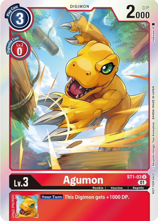 Image for Agumon - ST1-03 (ST-11 Special Entry Pack) (ST1-03 U) (ST-1) - Digimon Card Game