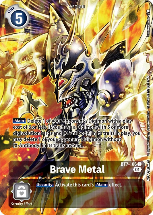 Image for Brave Metal (Premium Deck Set) (BT7-106 C) (BT07) - Digimon Card Game