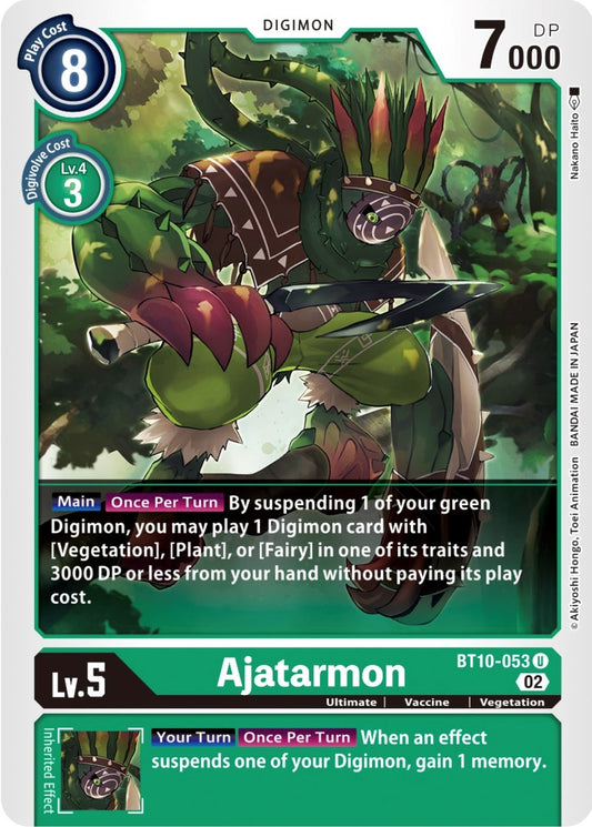 Image for Ajatarmon (BT10-053 U) (BT10) - Digimon Card Game