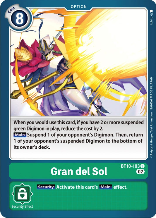 Image for Gran del Sol (BT10-103 U) (BT10) - Digimon Card Game