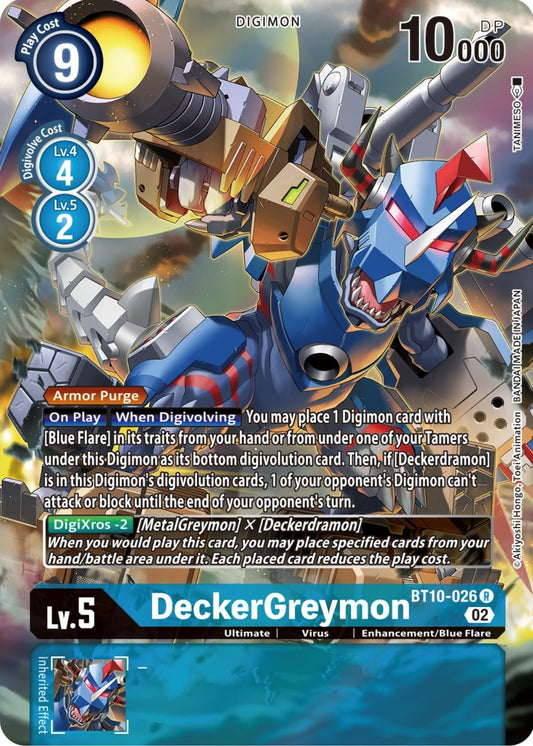 Image for DeckerGreymon (Alternate Art) (BT10-026 R) (BT10) - Digimon Card Game