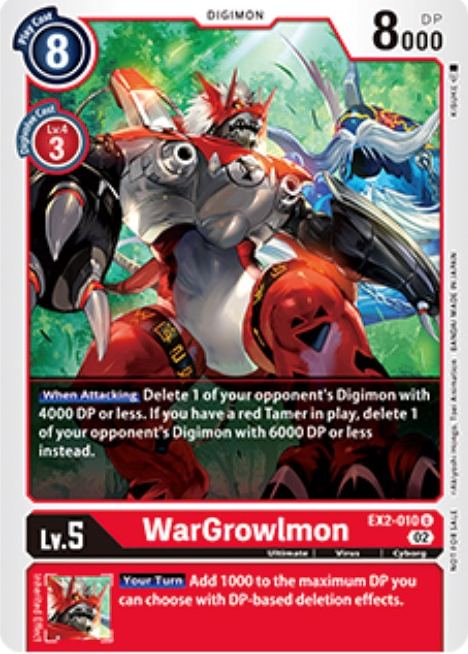 Image for WarGrowlmon - EX2-010 (Tamer Party Vol. 6 Promo) (EX2-010 U) (EX02) - Digimon Card Game
