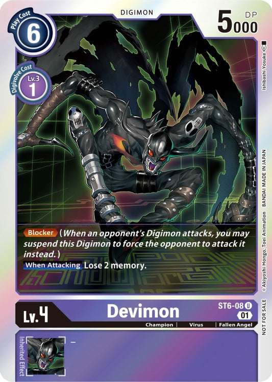 Image for Devimon (Official Tournament Pack Vol. 7) (ST6-08 U) (ST-6) - Digimon Card Game