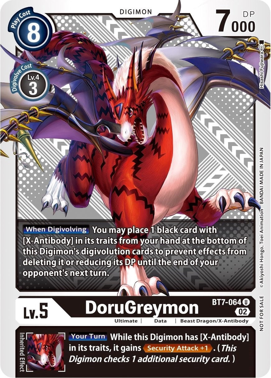 Image for DoruGreymon (Winner Pack Xros Encounter) (BT7-064 U) (BT07) - Digimon Card Game
