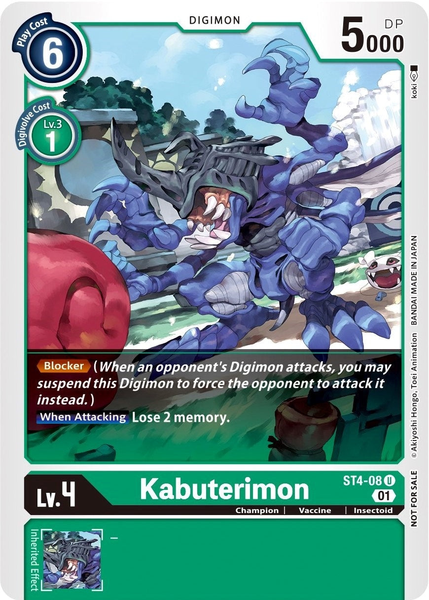 Image for Kabuterimon (Winner Pack Xros Encounter) (ST4-08 U) (ST-4) - Digimon Card Game