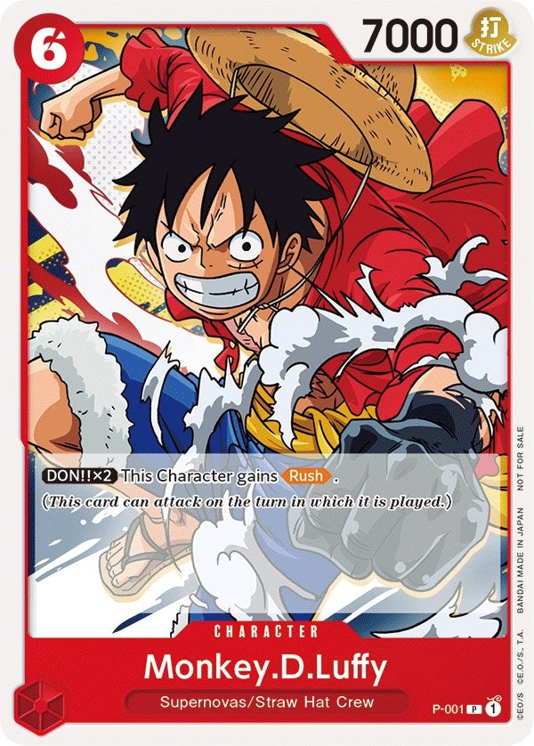 Image for Monkey.D.Luffy (Super Pre-Release) [Participant] (P-001) (OP-PR) - One Piece Card Game