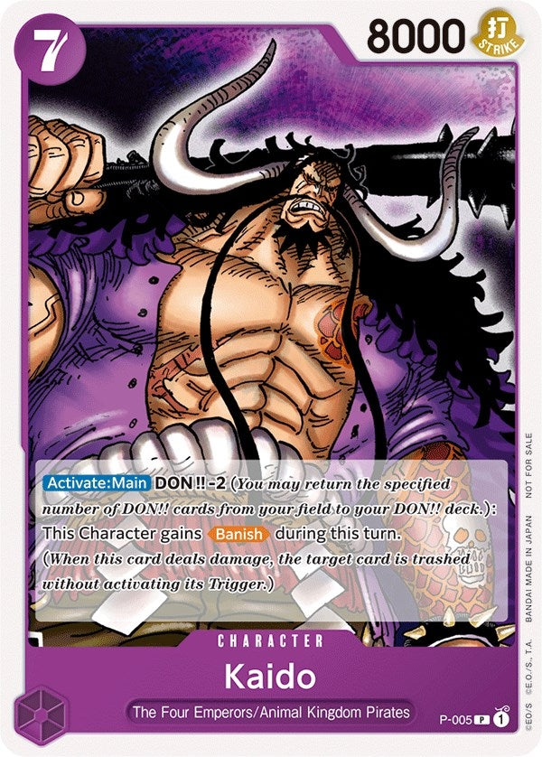 Image for Kaido (Promotion Pack 2022) (P-005) (OP-PR) - One Piece Card Game