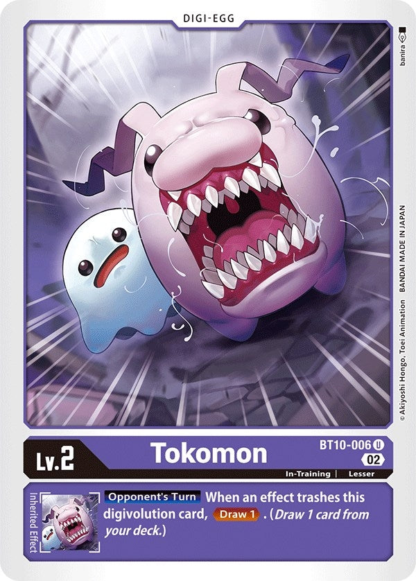 Image for Tokomon (BT10-006 U) (BT10) - Digimon Card Game