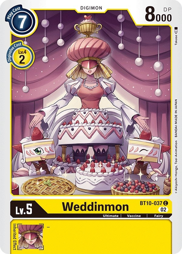Image for Weddinmon (BT10-037 C) (BT10) - Digimon Card Game