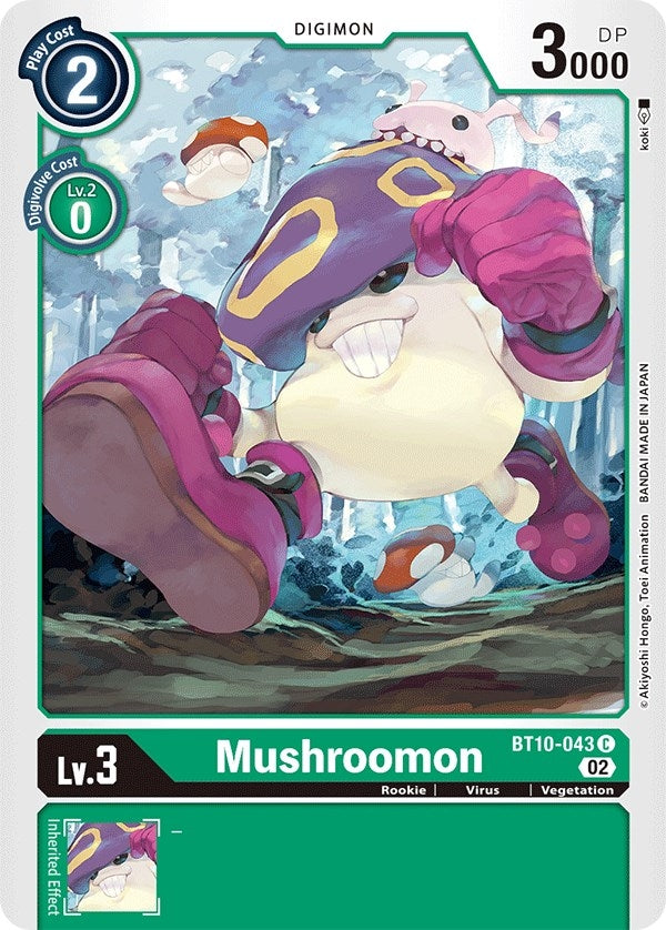 Image for Mushroomon (BT10-043 C) (BT10) - Digimon Card Game