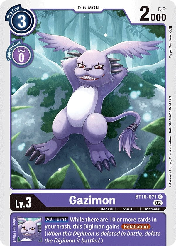 Image for Gazimon (BT10-071 C) (BT10) - Digimon Card Game