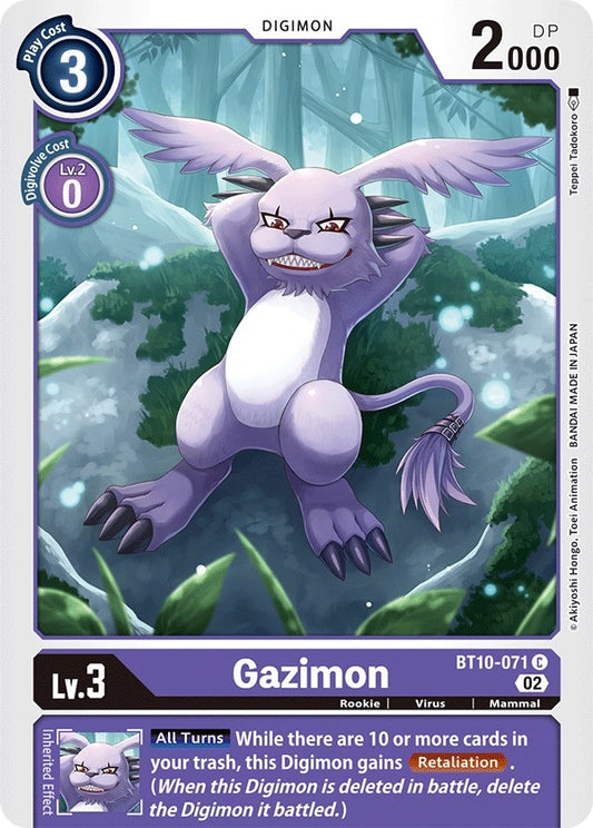 Image for Gazimon (BT10-071 C) (BT10) - Digimon Card Game